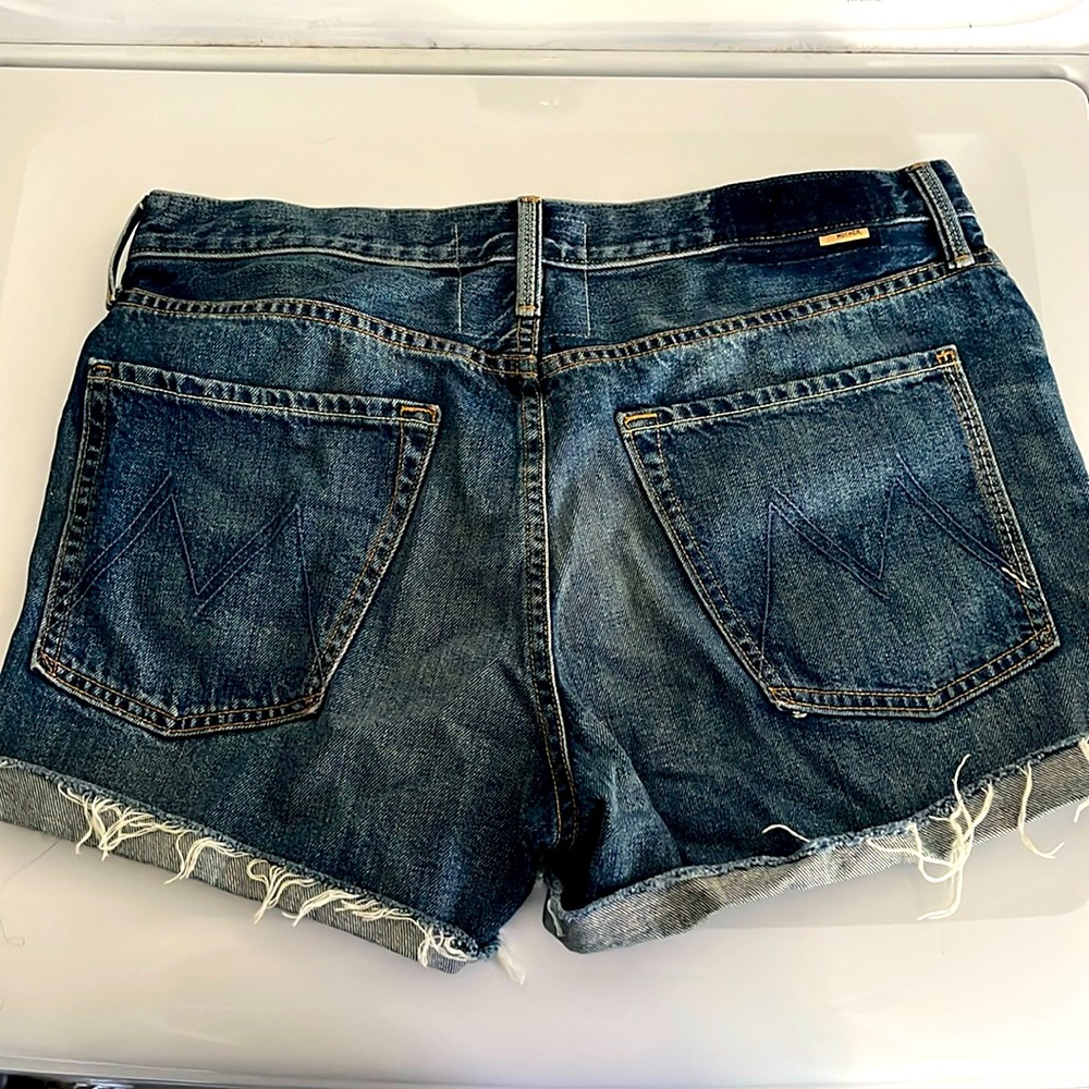 Mother “the proper” denim shorts